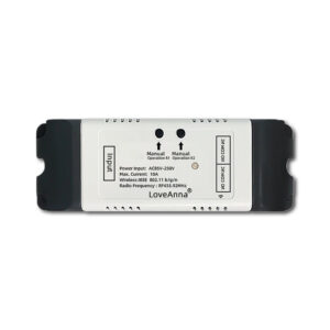 LoveAnna 2CH WiFi Switch: front