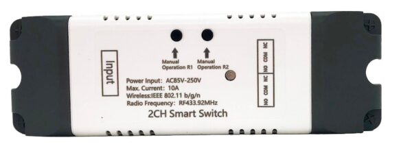 Mumubiz 2CH Smart Switch - 85 - 250V WiFi + RF