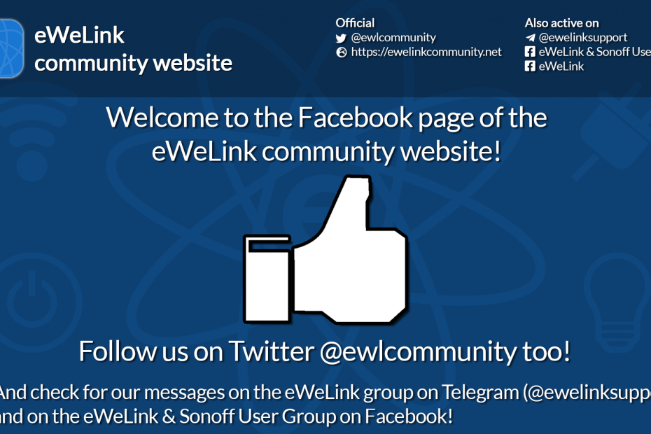 eWeLink community website on Facebook