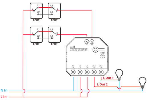 Wifi реле sonoff dualr3 схема подключения