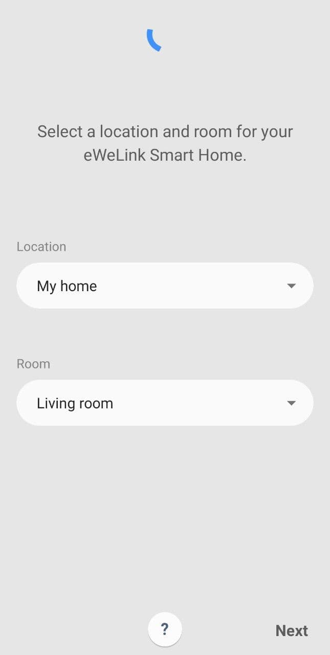 SmartThings linking - Step 4: select location and room
