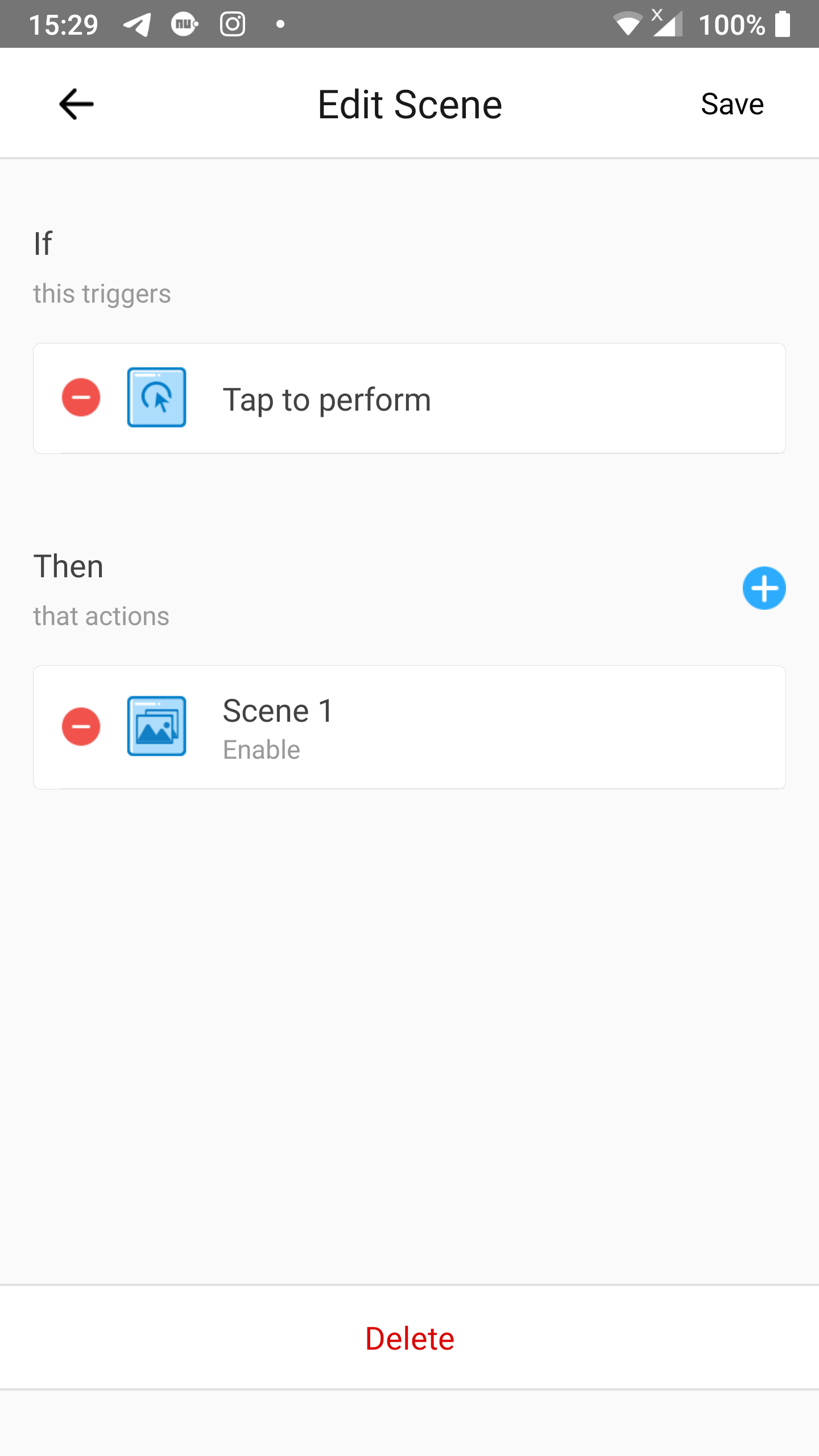 KB: 1-button toggle: Add another action to the scene Scene on