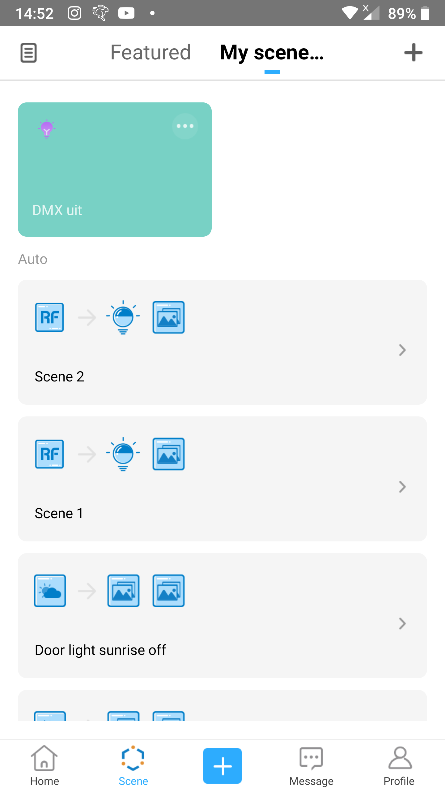 KB: 1-button toggle: Overview of auto scenes