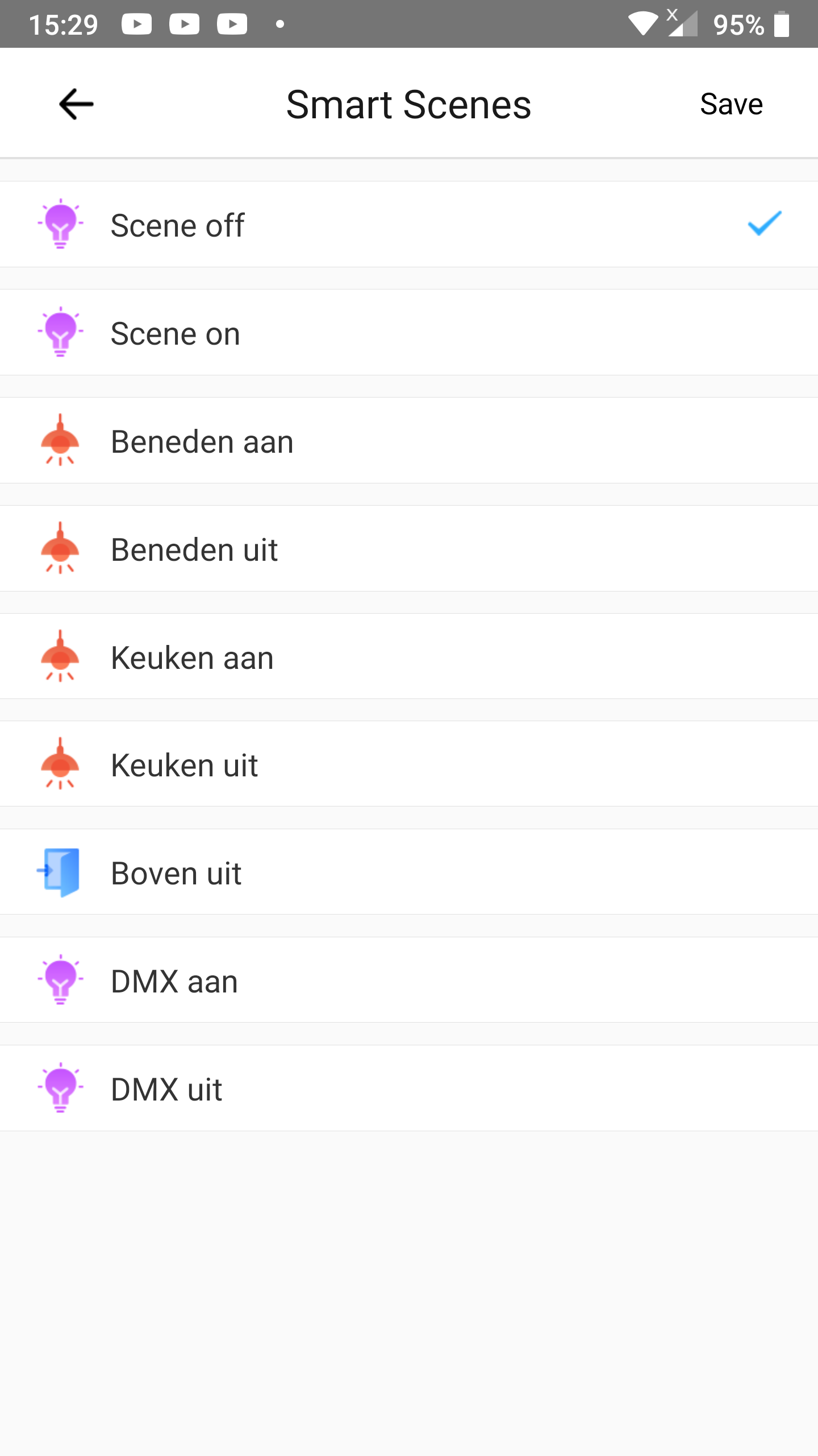 KB: 1-button toggle: Select a manual scene - Scene off