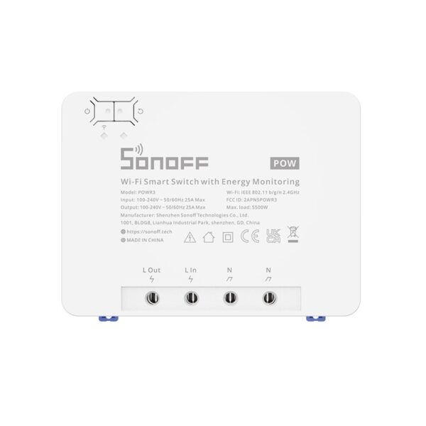 Sonoff POWR3: front