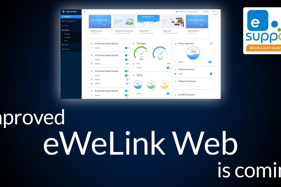 Improved eWeLink Web is coming soon