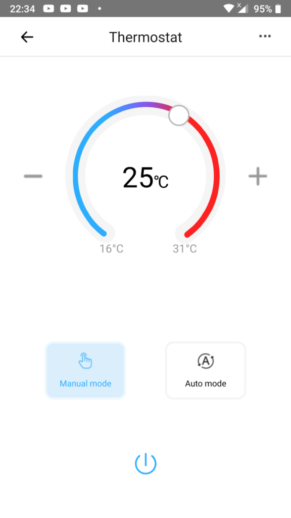 Sonoff NSPanel: thermostat interface