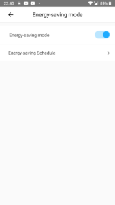 Sonoff NSPanel: energy-saving settings