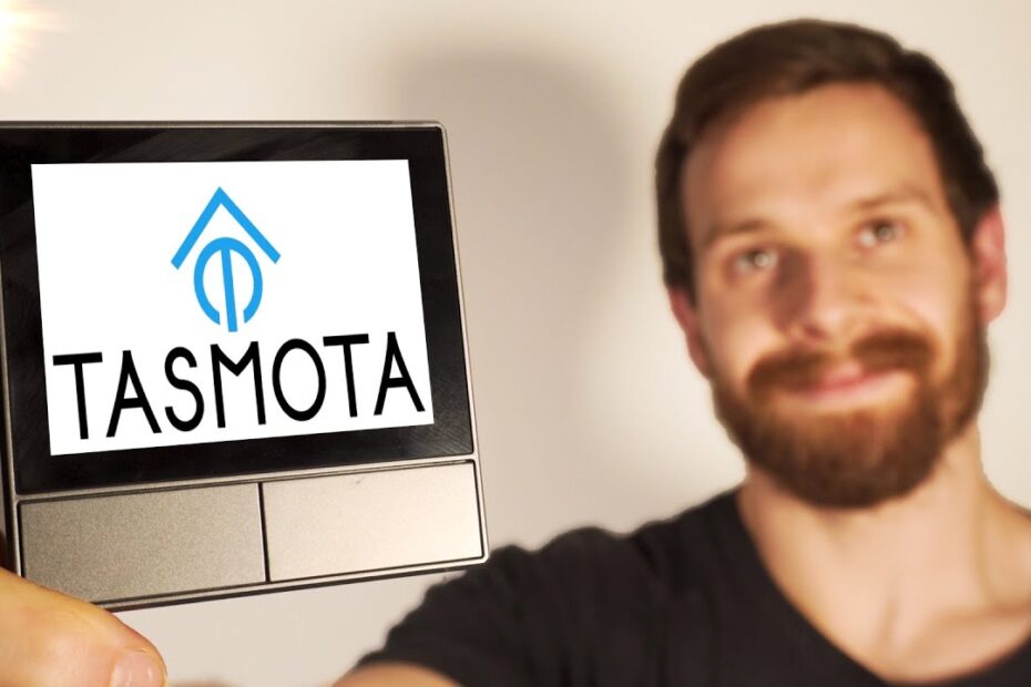 Cover image of video of Everything Smart Home about flashing Tasmota on Sonoff NSPanel