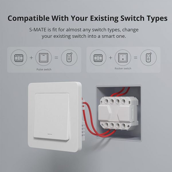 Sonoff S-MATE: compatible with existing switches