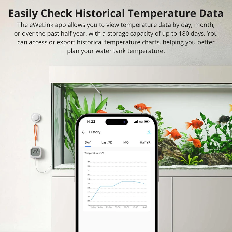 SNZB-02LD: Easily check temperature graphs and history